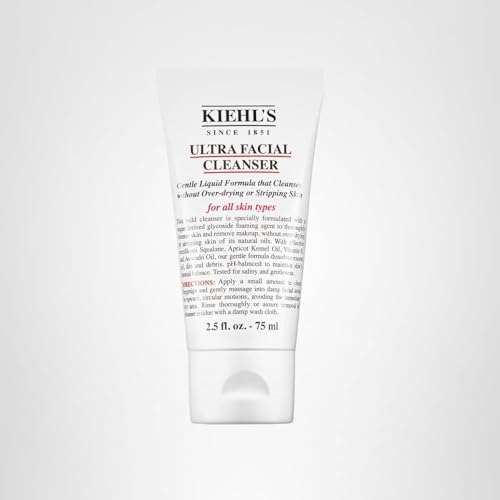 Kiehl's Ultra Facial Cleanser, Lightweight Foamy Facial Cleanser, Enriched Formula that Replenishes Skin Barrier, Gently Exfoliates and Moisturizes, Suitable for All Skin Types, Paraben Free