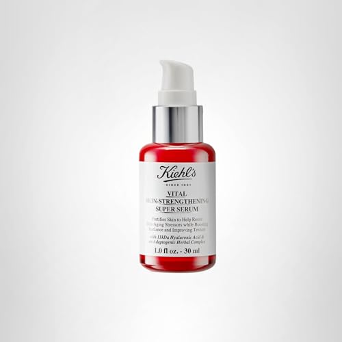 Kiehl's Vital Skin-Strengthening Hyaluronic Acid Super Serum, Boosts Radiance & Smooths Fine Lines, Improves & Renews Skin Texture, with Adaptogenic Herbal Complex, for All Skin Types