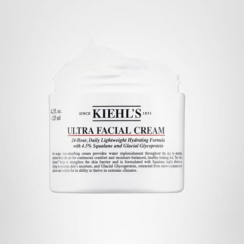 Kiehl's Ultra Facial Cream, with 4.5% Squalane to Strengthen Skin's Moisture Barrier, Skin Feels Softer and Smoother, Long-Lasting Hydration, Easy and Fast-Absorbing, Suitable for All Skin Types