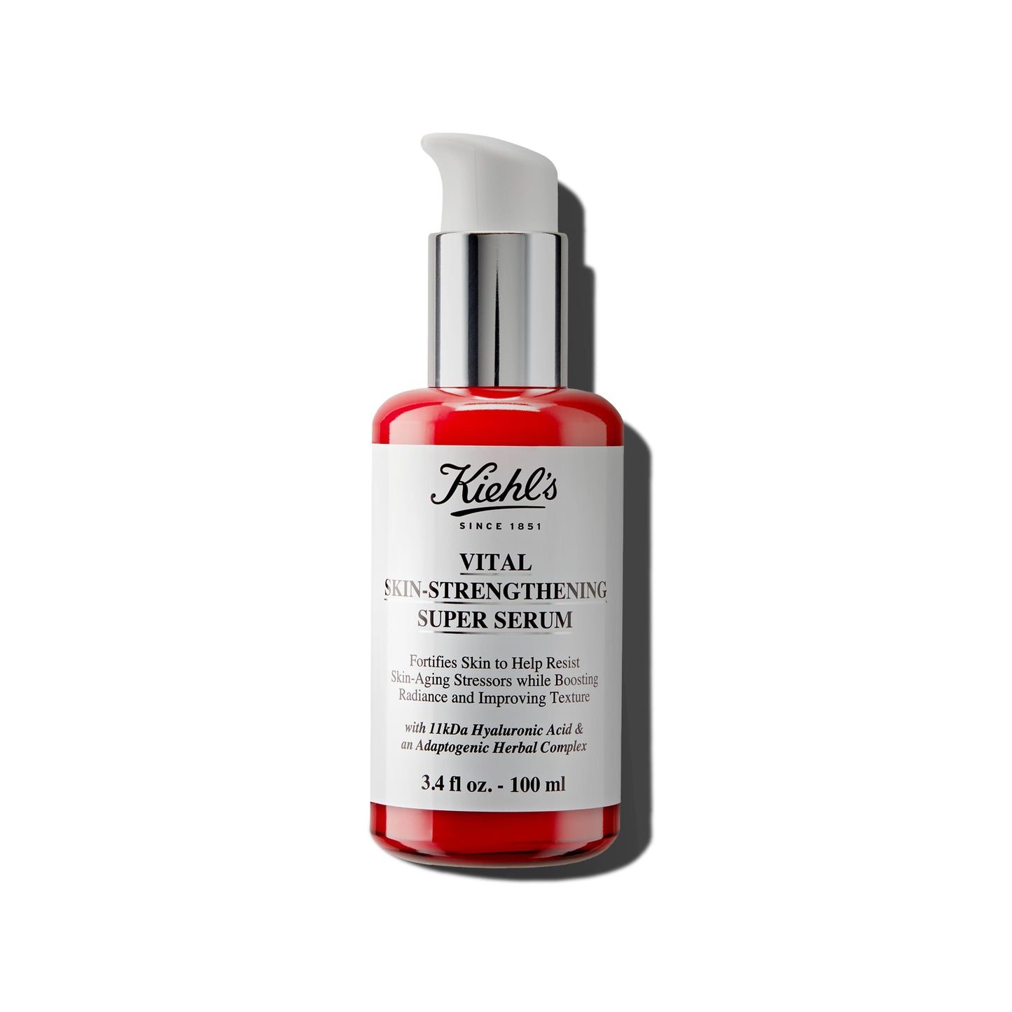 Kiehl's Vital Skin-Strengthening Hyaluronic Acid Super Serum, Boosts Radiance & Smooths Fine Lines, Improves & Renews Skin Texture, with Adaptogenic Herbal Complex, for All Skin Types