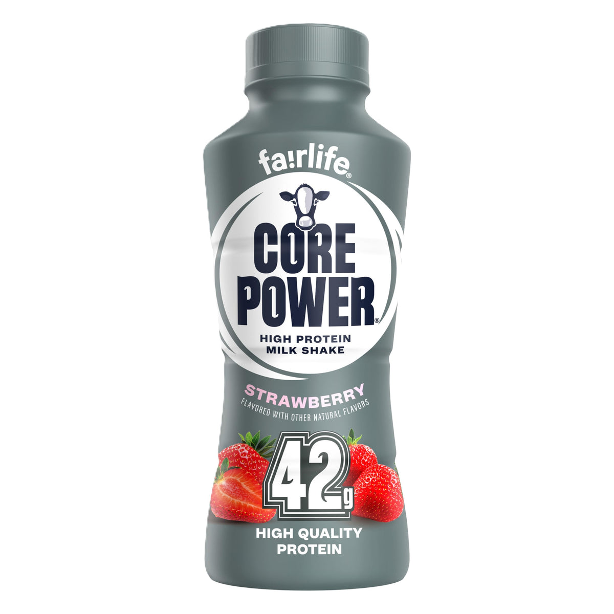 Core Power Elite High Protein Shake, Strawberry, 42g Bottle, 14oz, 12 Pack