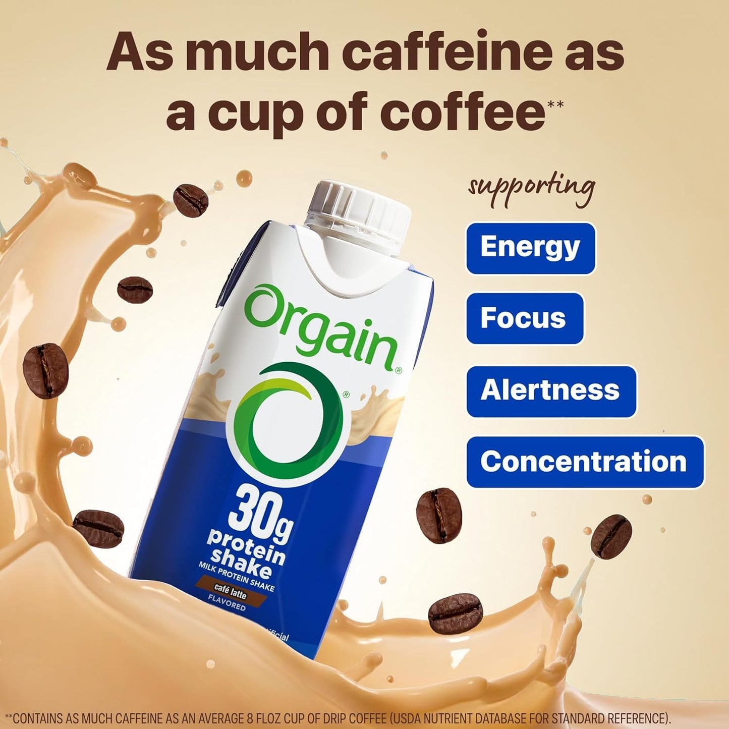 Orgain 30g High Protein Shake, Dairy Isolate Milk Protein, Vanilla Bean, 5g BCAAs, 1g Sugar Per Serving, Meal Replacement, Ready to Drink, Keto Friendly, Gluten-Free 11 Fl Oz (Pack of 12)