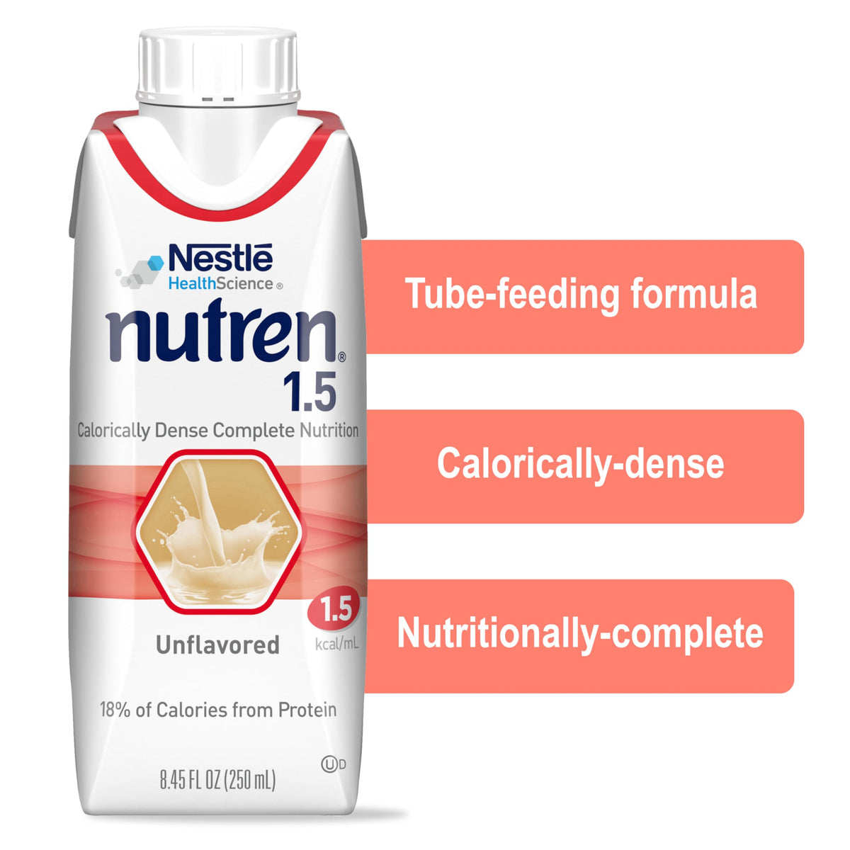 Nutren 2.0 Complete Nutrition Tube Feeding Formula, 8.45 Fl Oz, 24pk