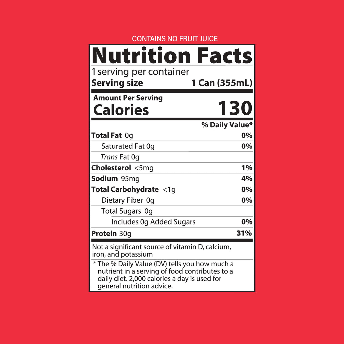 Genius Gourmet Clear Protein Sparkling Water Fruit Punch, 18 Pack