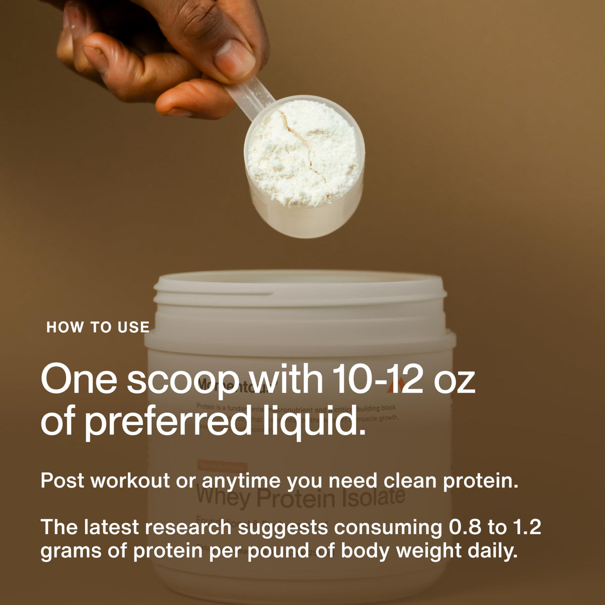 Momentous Grass-Fed Whey Protein Isolate Powder, 20g, Unflavored