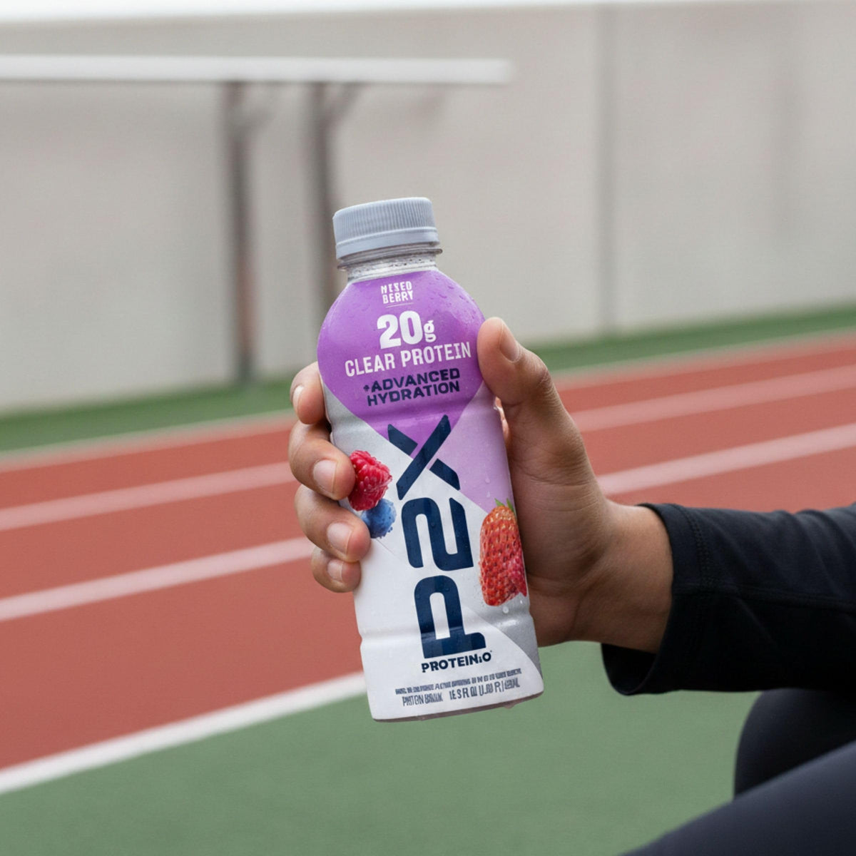 Protein2o P2X Advanced Hydration 20g Clear Protein Drink, 710mg of Electrolytes, 0g of Sugar - Post-Workout Recovery - 16.9 Fl Oz - 12 Count Strawberry Watermelon