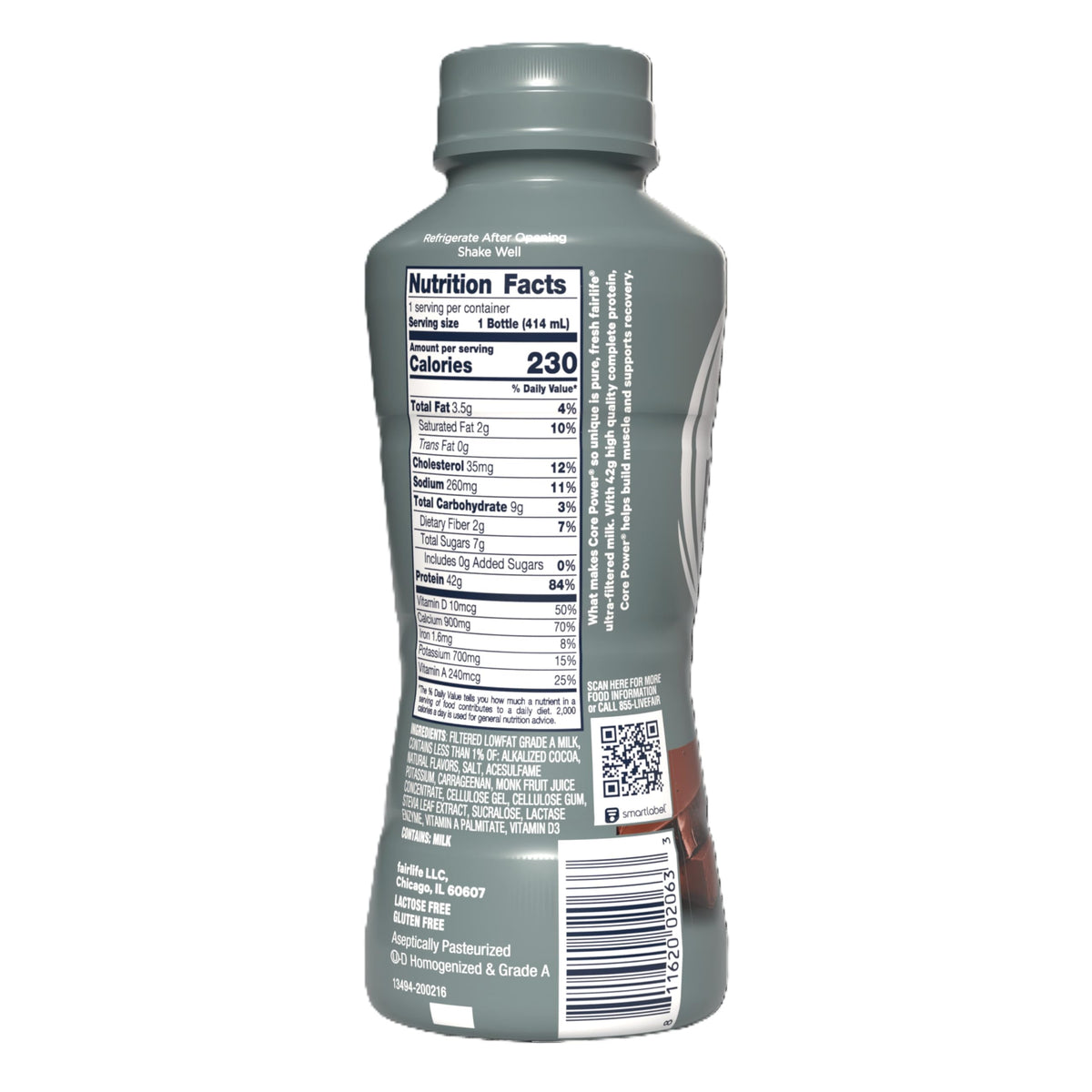 Core Power Elite High Protein Shake, Strawberry, 42g Bottle, 14oz, 12 Pack