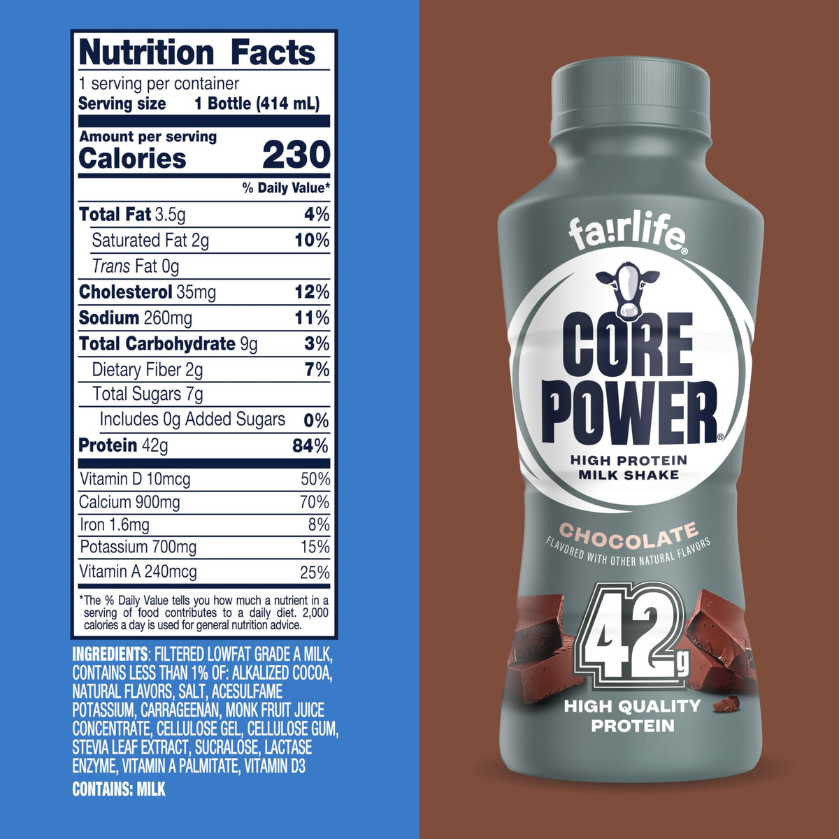 Core Power Elite High Protein Shake, Strawberry, 42g Bottle, 14oz, 12 Pack