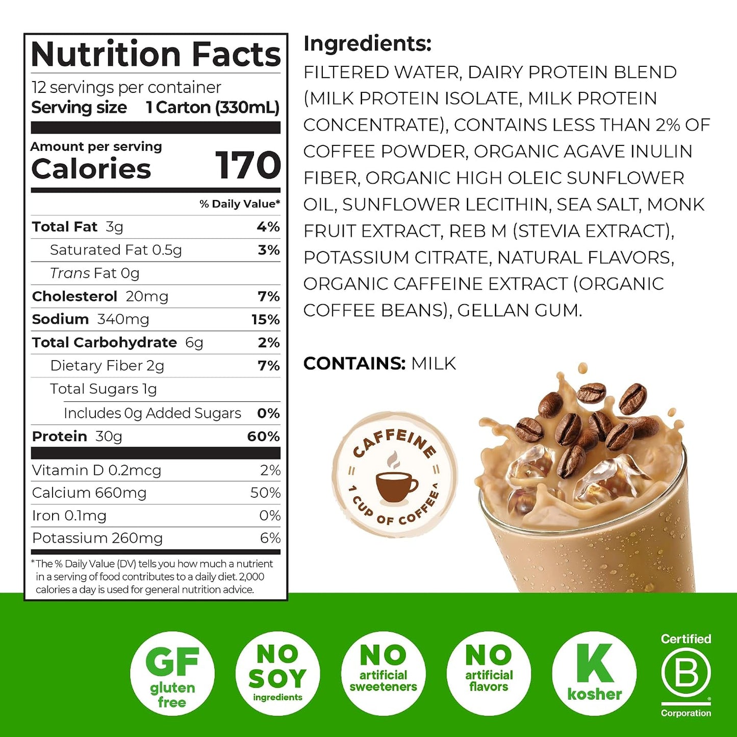Orgain 30g High Protein Shake, Dairy Isolate Milk Protein, Vanilla Bean, 5g BCAAs, 1g Sugar Per Serving, Meal Replacement, Ready to Drink, Keto Friendly, Gluten-Free 11 Fl Oz (Pack of 12)