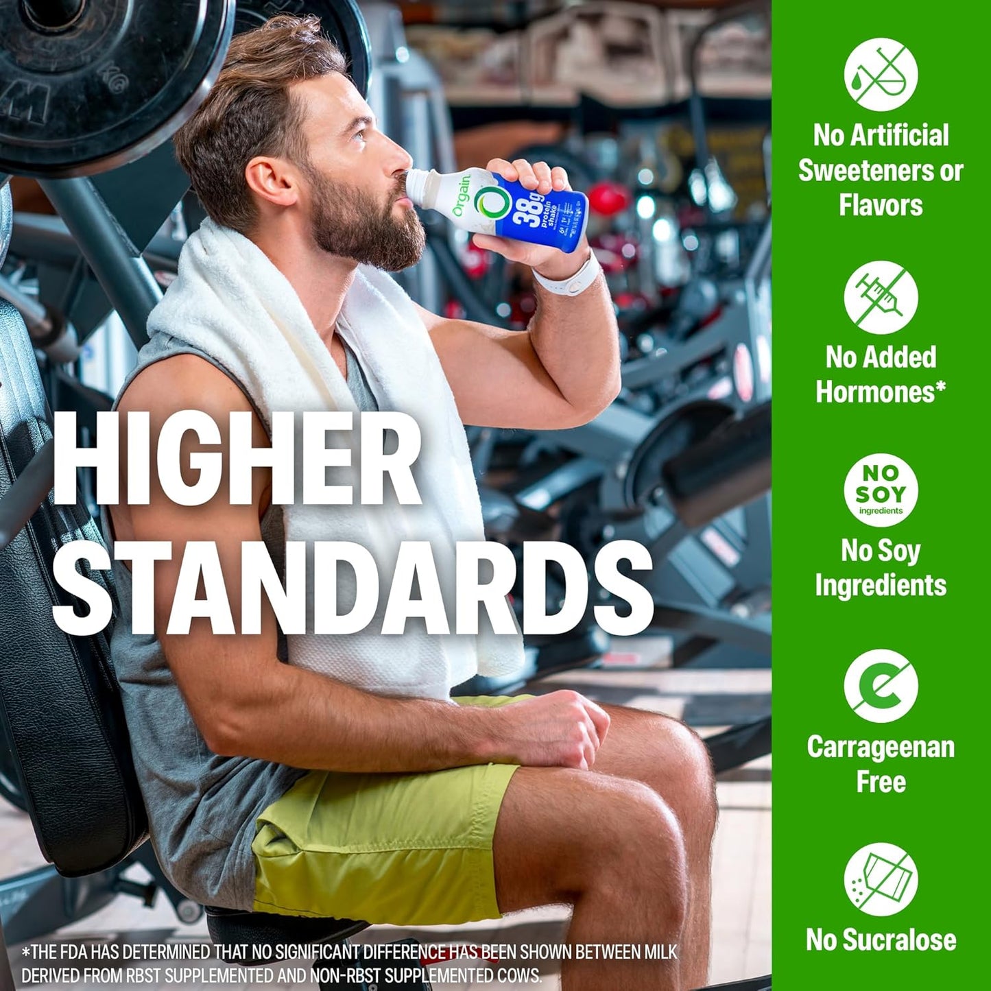 Orgain 30g High Protein Shake, Dairy Isolate Milk Protein, Vanilla Bean, 5g BCAAs, 1g Sugar Per Serving, Meal Replacement, Ready to Drink, Keto Friendly, Gluten-Free 11 Fl Oz (Pack of 12)
