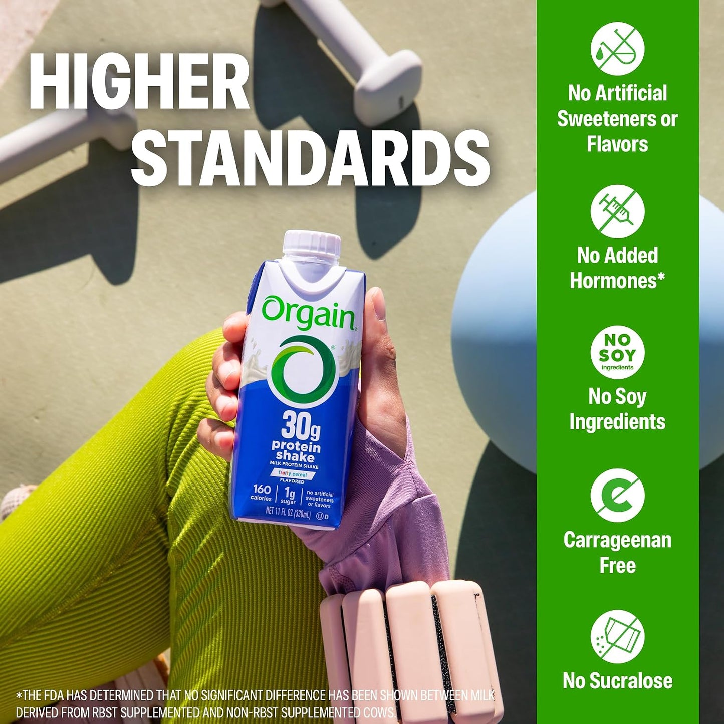 Orgain 30g High Protein Shake, Dairy Isolate Milk Protein, Vanilla Bean, 5g BCAAs, 1g Sugar Per Serving, Meal Replacement, Ready to Drink, Keto Friendly, Gluten-Free 11 Fl Oz (Pack of 12)