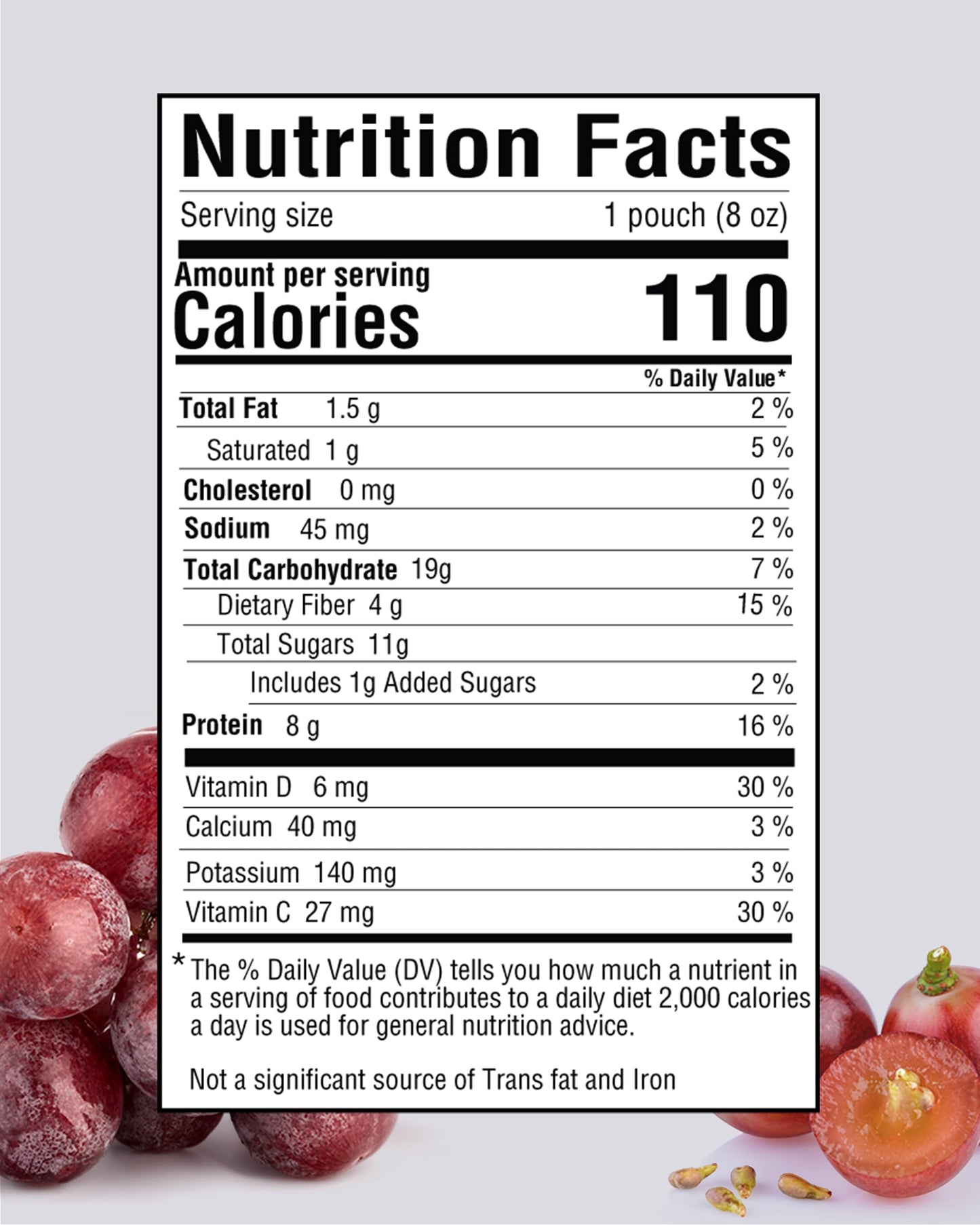 Gnubees Protein Smoothie, 6 Count – 8g Protein + 4g Fibersol | Ready-to-Drink Protein Shake For Adults with Real Fruits, Prebiotic, Non GMO, Lactose Free - Strawberry Wise, 8 fl oz