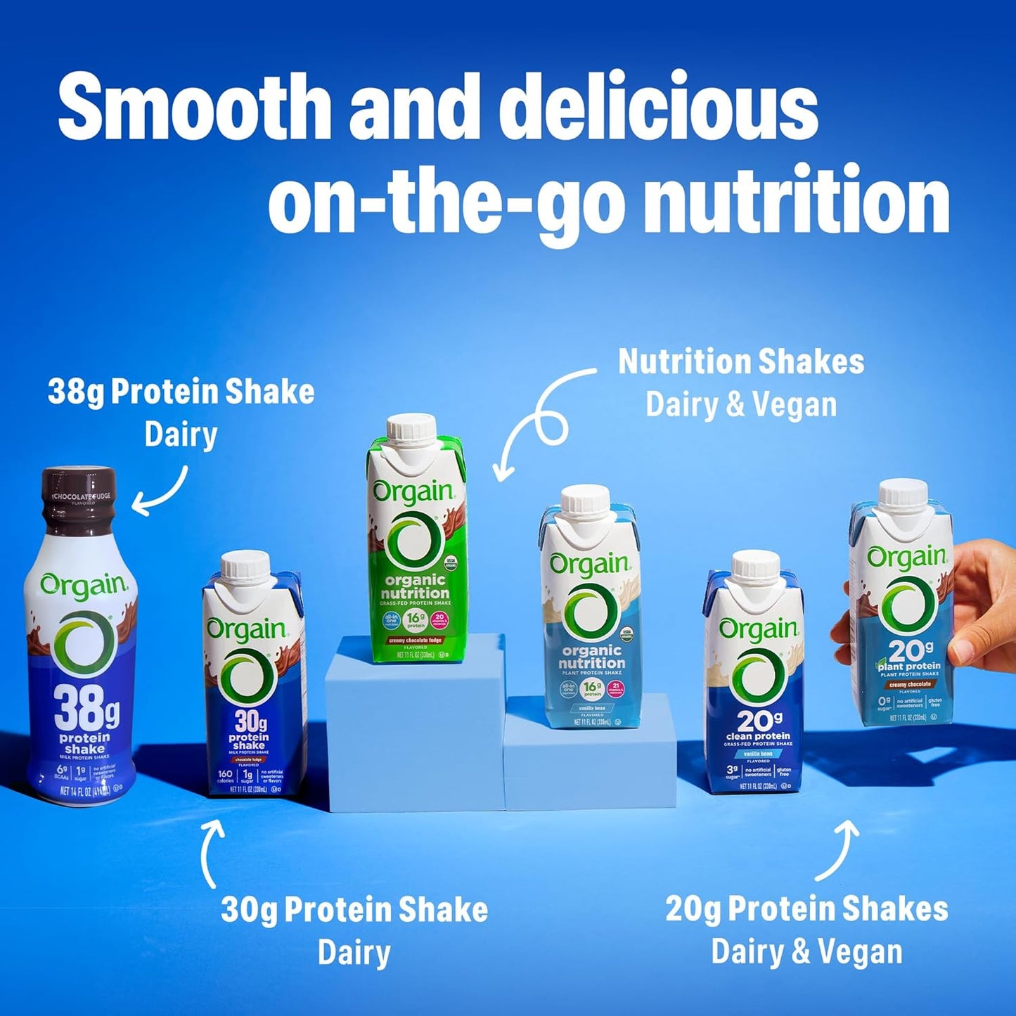 Orgain 30g High Protein Shake, Dairy Isolate Milk Protein, Vanilla Bean, 5g BCAAs, 1g Sugar Per Serving, Meal Replacement, Ready to Drink, Keto Friendly, Gluten-Free 11 Fl Oz (Pack of 12)